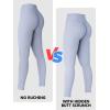 imageSunzel Sunzfly Invisible Butt Scrunch Workout Leggings for Women Butt Lifting High Waisted Gym Yoga Pants with Tummy ControlLight Blue