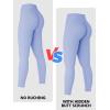 imageSunzel Sunzfly Invisible Butt Scrunch Workout Leggings for Women Butt Lifting High Waisted Gym Yoga Pants with Tummy ControlLight Blue