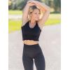 imageSunzel Sunzfly Invisible Butt Scrunch Workout Leggings for Women Butt Lifting High Waisted Gym Yoga Pants with Tummy ControlMidnight