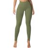 imageSunzel Sunzfly Invisible Butt Scrunch Workout Leggings for Women Butt Lifting High Waisted Gym Yoga Pants with Tummy ControlOlive Green