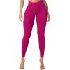 imageSunzel Sunzfly Invisible Butt Scrunch Workout Leggings for Women Butt Lifting High Waisted Gym Yoga Pants with Tummy ControlSangria