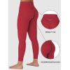 imageSunzel Sunzfly Invisible Butt Scrunch Workout Leggings for Women Butt Lifting High Waisted Gym Yoga Pants with Tummy ControlScarlet Red