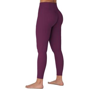 imageSunzel Sunzfly Invisible Butt Scrunch Workout Leggings for Women Butt Lifting High Waisted Gym Yoga Pants with Tummy ControlCherry Red