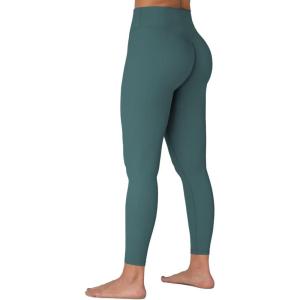 imageSunzel Sunzfly Invisible Butt Scrunch Workout Leggings for Women Butt Lifting High Waisted Gym Yoga Pants with Tummy ControlJasper Green