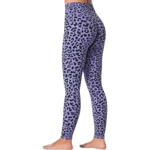 imageSunzel Sunzfly Invisible Butt Scrunch Workout Leggings for Women Butt Lifting High Waisted Gym Yoga Pants with Tummy ControlLeopard Periwinkle