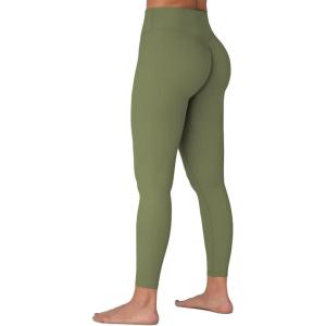 imageSunzel Sunzfly Invisible Butt Scrunch Workout Leggings for Women Butt Lifting High Waisted Gym Yoga Pants with Tummy ControlOlive Green