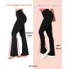 imageSunzel Butterflycra High Waist Mini Flared Leggings for Women Tummy Control Casual Flare Yoga Pants for Yoga Workout GymDeep Brown