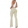 imageSunzel Flare Leggings Crossover Yoga Pants with Tummy Control HighWaisted and Wide LegApricot