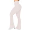 imageSunzel Flare Leggings Crossover Yoga Pants with Tummy Control HighWaisted and Wide LegBeige