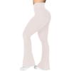imageSunzel Flare Leggings Crossover Yoga Pants with Tummy Control HighWaisted and Wide LegBeige