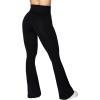 imageSunzel Flare Leggings Crossover Yoga Pants with Tummy Control HighWaisted and Wide LegBlack
