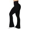 imageSunzel Flare Leggings Crossover Yoga Pants with Tummy Control HighWaisted and Wide LegBlack