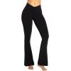 imageSunzel Flare Leggings Crossover Yoga Pants with Tummy Control HighWaisted and Wide LegBlack