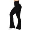 imageSunzel Flare Leggings Crossover Yoga Pants with Tummy Control HighWaisted and Wide LegBlack