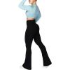 imageSunzel Flare Leggings Crossover Yoga Pants with Tummy Control HighWaisted and Wide LegBlack