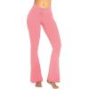 imageSunzel Flare Leggings Crossover Yoga Pants with Tummy Control HighWaisted and Wide LegBubble Pink