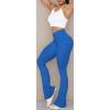 imageSunzel Flare Leggings Crossover Yoga Pants with Tummy Control HighWaisted and Wide LegClassic Blue
