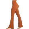 imageSunzel Flare Leggings Crossover Yoga Pants with Tummy Control HighWaisted and Wide LegCoffee