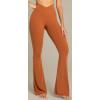 imageSunzel Flare Leggings Crossover Yoga Pants with Tummy Control HighWaisted and Wide LegCoffee