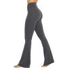 imageSunzel Flare Leggings Crossover Yoga Pants with Tummy Control HighWaisted and Wide LegDark Grey