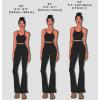 imageSunzel Flare Leggings Crossover Yoga Pants with Tummy Control HighWaisted and Wide LegDark Grey
