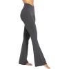 imageSunzel Flare Leggings Crossover Yoga Pants with Tummy Control HighWaisted and Wide LegDark Grey