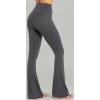imageSunzel Flare Leggings Crossover Yoga Pants with Tummy Control HighWaisted and Wide LegDark Grey