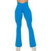 imageSunzel Flare Leggings Crossover Yoga Pants with Tummy Control HighWaisted and Wide LegFrench Blue