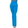 imageSunzel Flare Leggings Crossover Yoga Pants with Tummy Control HighWaisted and Wide LegFrench Blue