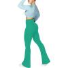 imageSunzel Flare Leggings Crossover Yoga Pants with Tummy Control HighWaisted and Wide LegGolf Green