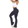 imageSunzel Flare Leggings Crossover Yoga Pants with Tummy Control HighWaisted and Wide LegGraphite