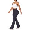 imageSunzel Flare Leggings Crossover Yoga Pants with Tummy Control HighWaisted and Wide LegGraphite