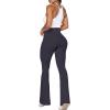 imageSunzel Flare Leggings Crossover Yoga Pants with Tummy Control HighWaisted and Wide LegGraphite