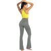 imageSunzel Flare Leggings Crossover Yoga Pants with Tummy Control HighWaisted and Wide LegGrey
