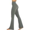 imageSunzel Flare Leggings Crossover Yoga Pants with Tummy Control HighWaisted and Wide LegGrey