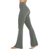 imageSunzel Flare Leggings Crossover Yoga Pants with Tummy Control HighWaisted and Wide LegGrey