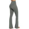 imageSunzel Flare Leggings Crossover Yoga Pants with Tummy Control HighWaisted and Wide LegGrey