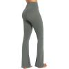 imageSunzel Flare Leggings Crossover Yoga Pants with Tummy Control HighWaisted and Wide LegGrey