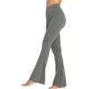imageSunzel Flare Leggings Crossover Yoga Pants with Tummy Control HighWaisted and Wide LegGrey