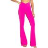 imageSunzel Flare Leggings Crossover Yoga Pants with Tummy Control HighWaisted and Wide LegHot Pink