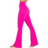 imageSunzel Flare Leggings Crossover Yoga Pants with Tummy Control HighWaisted and Wide LegHot Pink