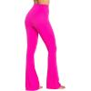 imageSunzel Flare Leggings Crossover Yoga Pants with Tummy Control HighWaisted and Wide LegHot Pink