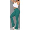 imageSunzel Flare Leggings Crossover Yoga Pants with Tummy Control HighWaisted and Wide LegJasper Green