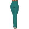 imageSunzel Flare Leggings Crossover Yoga Pants with Tummy Control HighWaisted and Wide LegJasper Green