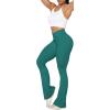 imageSunzel Flare Leggings Crossover Yoga Pants with Tummy Control HighWaisted and Wide LegJasper Green