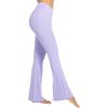 imageSunzel Flare Leggings Crossover Yoga Pants with Tummy Control HighWaisted and Wide LegLavender