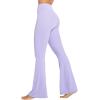 imageSunzel Flare Leggings Crossover Yoga Pants with Tummy Control HighWaisted and Wide LegLavender