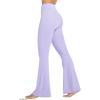 imageSunzel Flare Leggings Crossover Yoga Pants with Tummy Control HighWaisted and Wide LegLavender