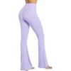 imageSunzel Flare Leggings Crossover Yoga Pants with Tummy Control HighWaisted and Wide LegLavender