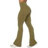 imageSunzel Flare Leggings Crossover Yoga Pants with Tummy Control HighWaisted and Wide LegMartini Olive